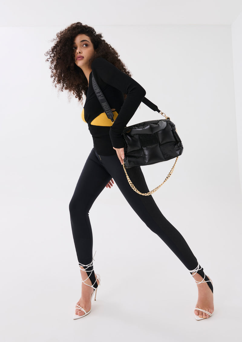 RIOT KNIT TOP IN BLACK