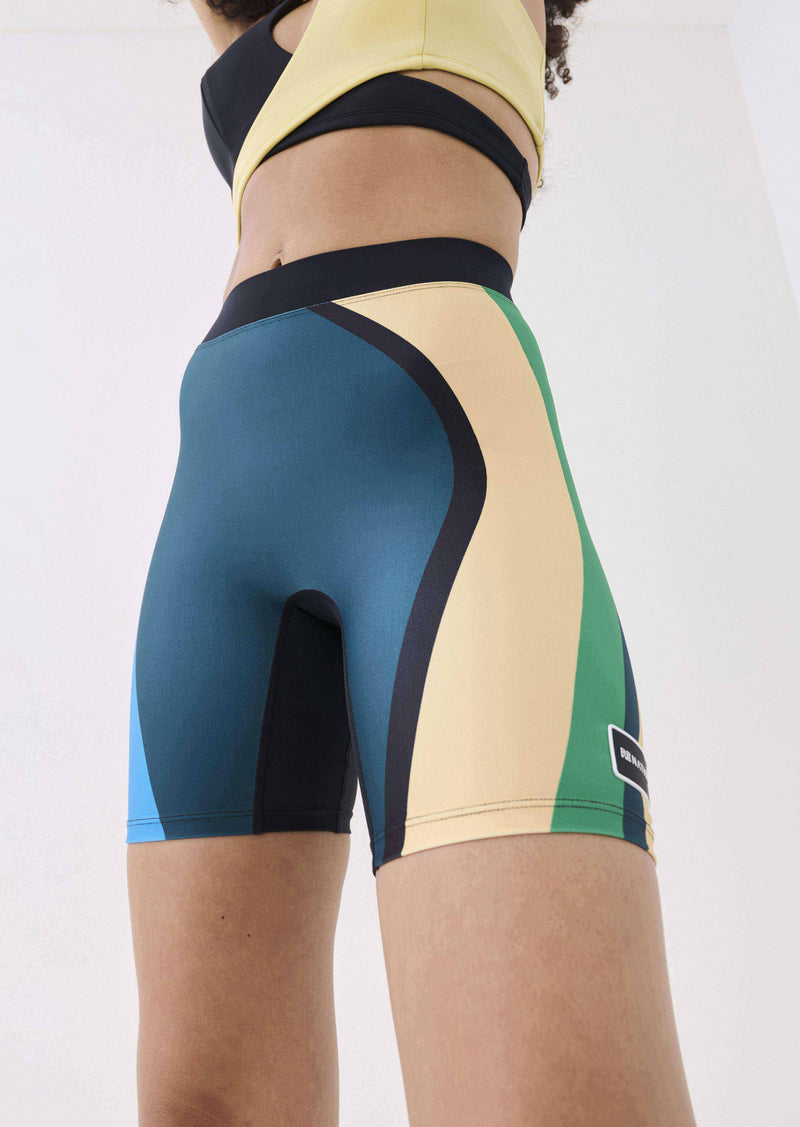 REMINISCE BIKE SHORT IN DEEP TEAL