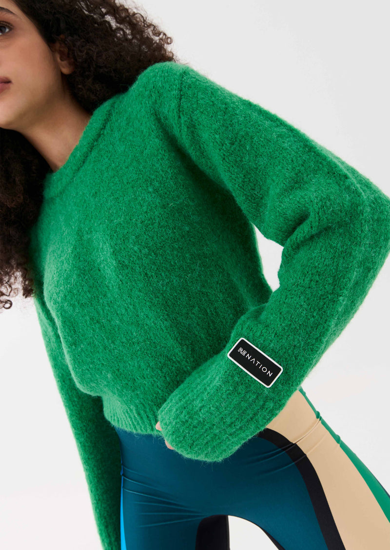 VELDT KNIT SWEAT IN GREEN