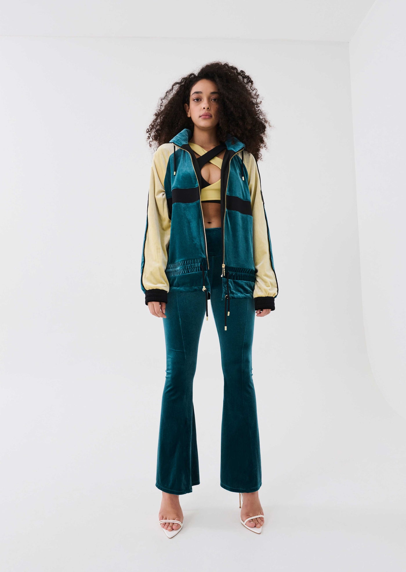 Frankie b clearance velvet track jacket