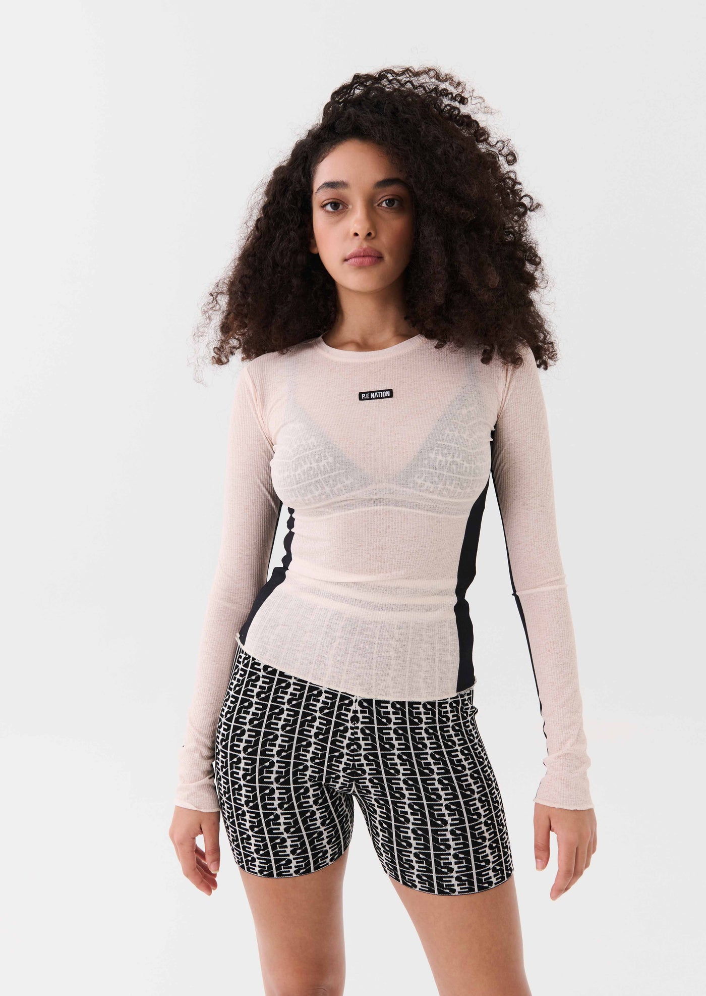 HORIZON LS TEE IN PEARLED IVORY