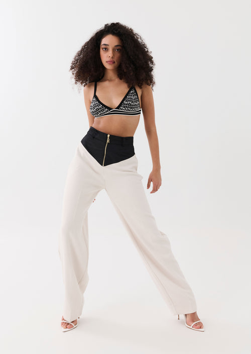 HORIZON PANT IN PEARLED IVORY