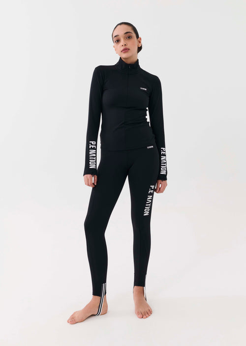 SLALOM LEGGING IN BLACK