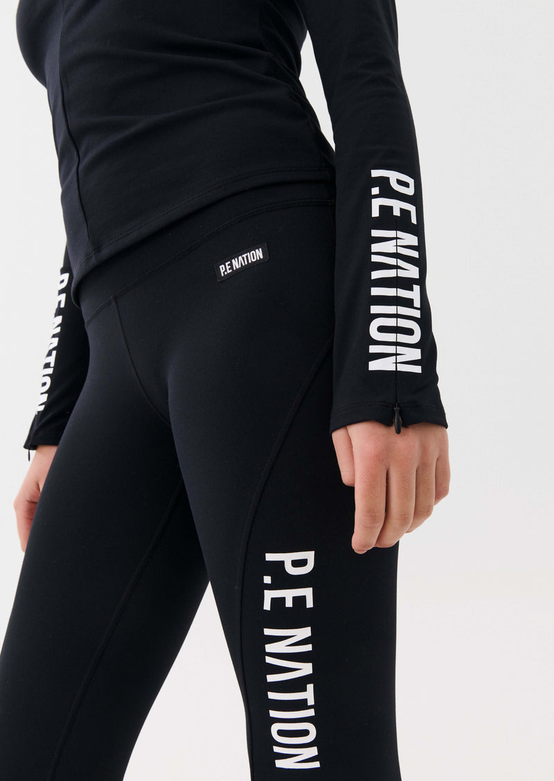 SLALOM LEGGING IN BLACK