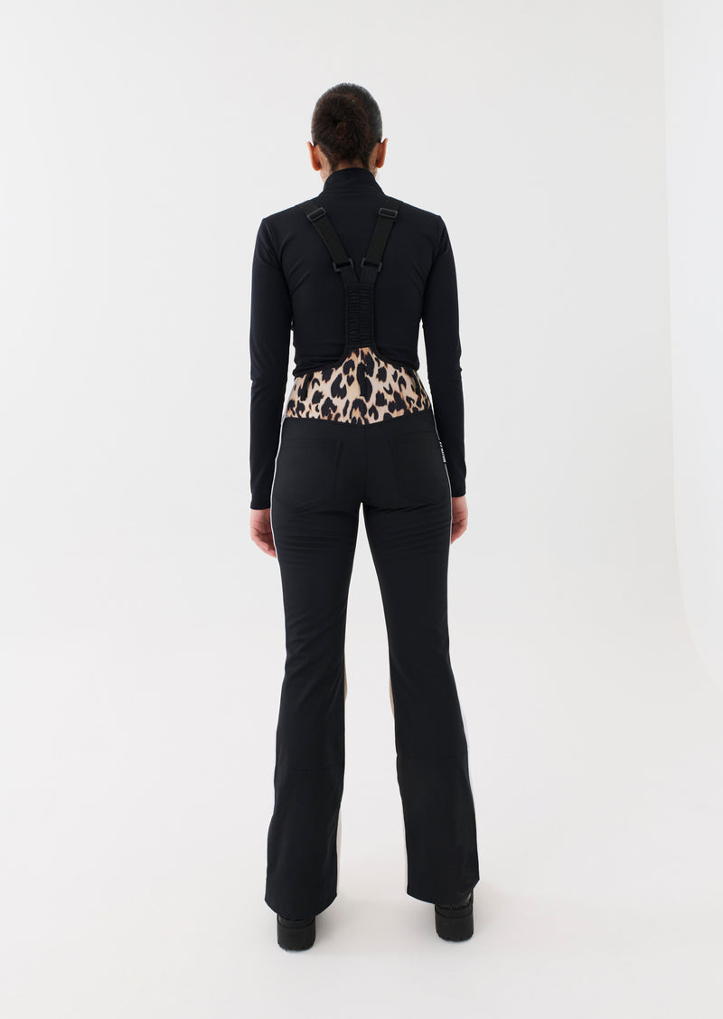 ST. MORITZ SNOW BIB PANTS IN SILVER MINK