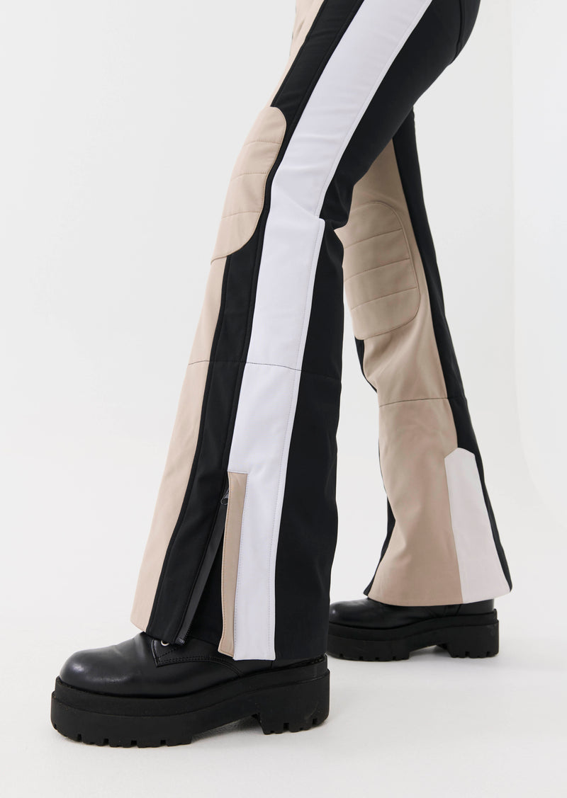 ST. MORITZ SNOW BIB PANTS IN SILVER MINK