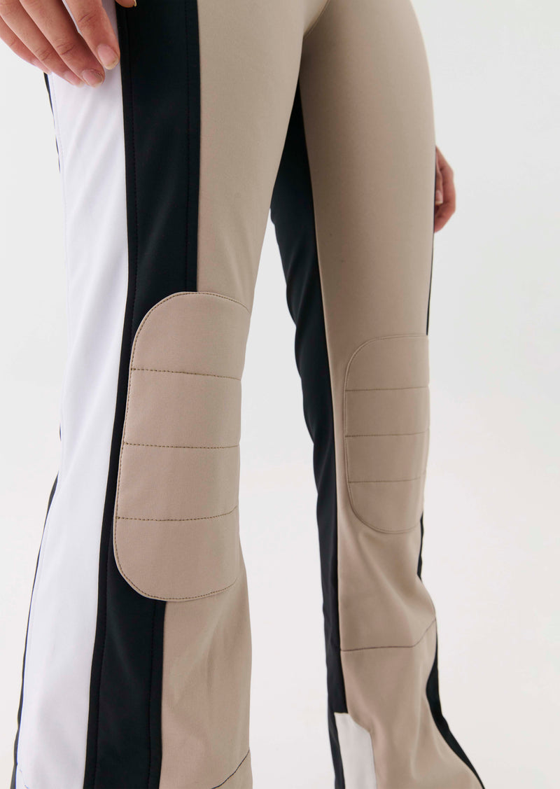 ST. MORITZ SNOW BIB PANTS IN SILVER MINK