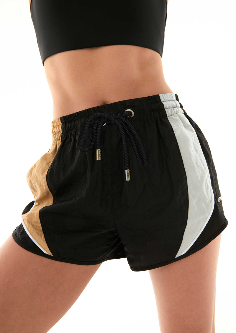 RUNNING TRACK SHORT IN BLACK