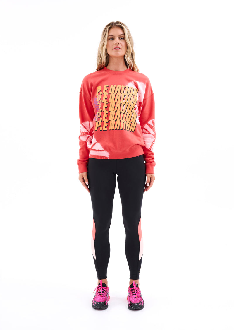 STARDUST SWEAT IN HOT CORAL