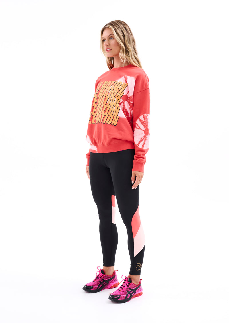 STARDUST SWEAT IN HOT CORAL