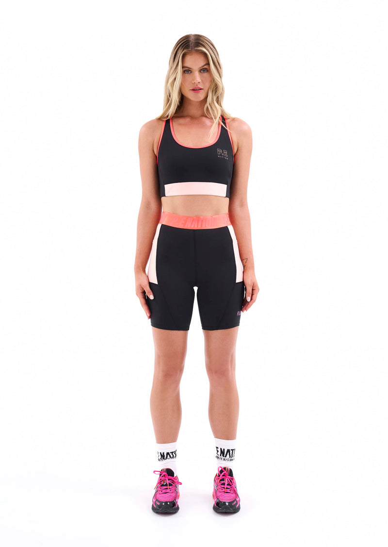 MEDAL PLAY BIKE SHORT IN BLACK