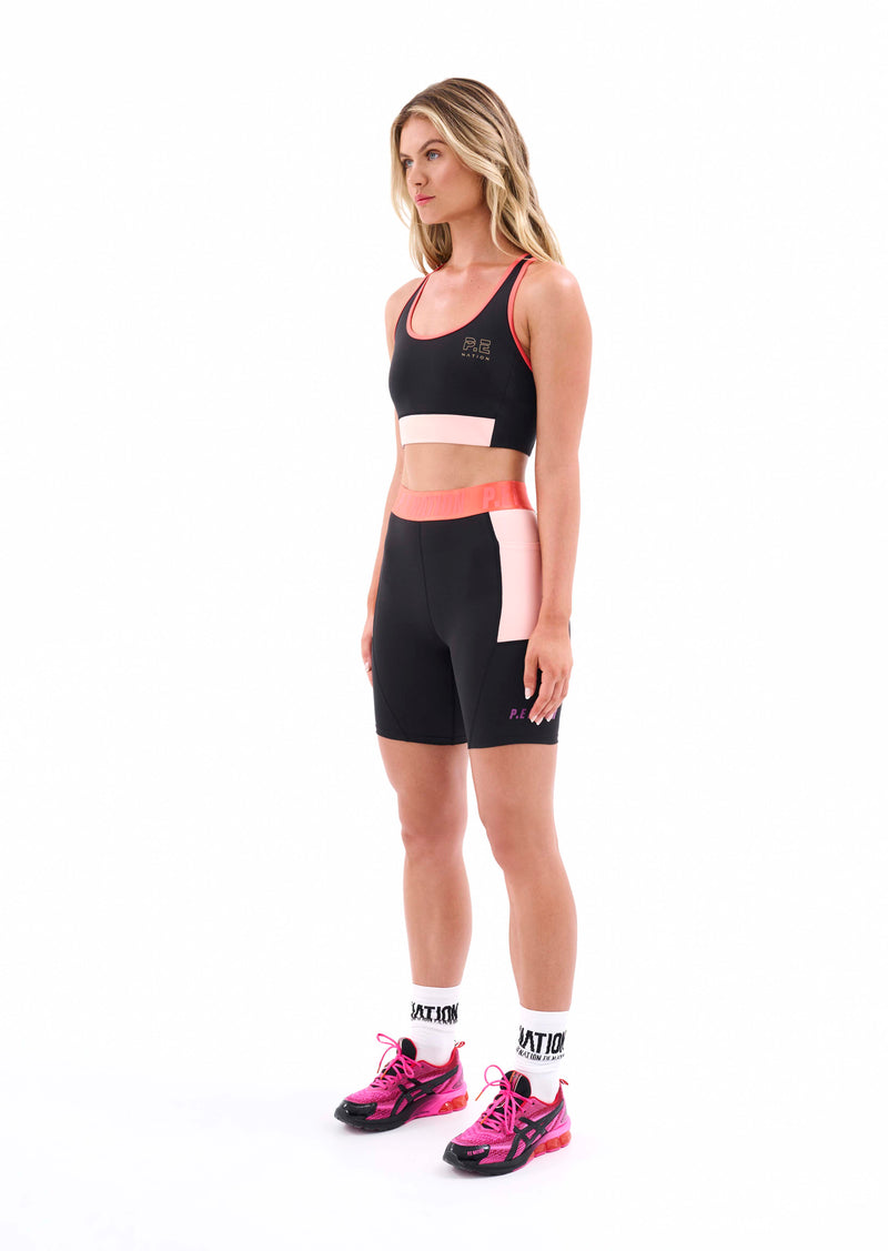 MEDAL PLAY BIKE SHORT IN BLACK