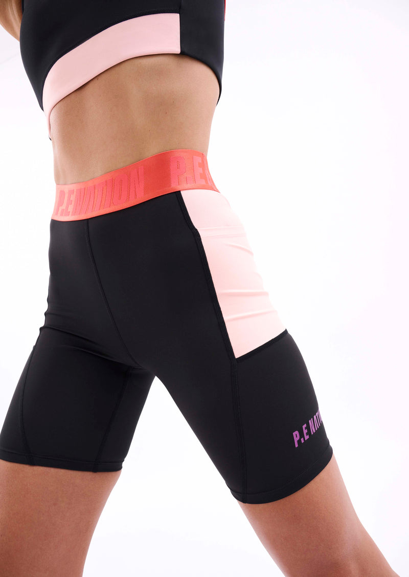 MEDAL PLAY BIKE SHORT IN BLACK