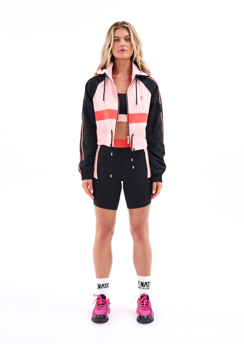 Man down jacket in pop peach hotsell