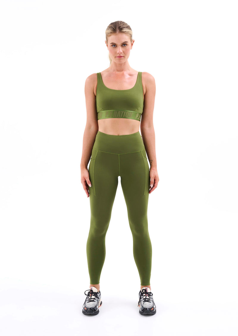 RECALIBRATE LEGGING IN PESTO