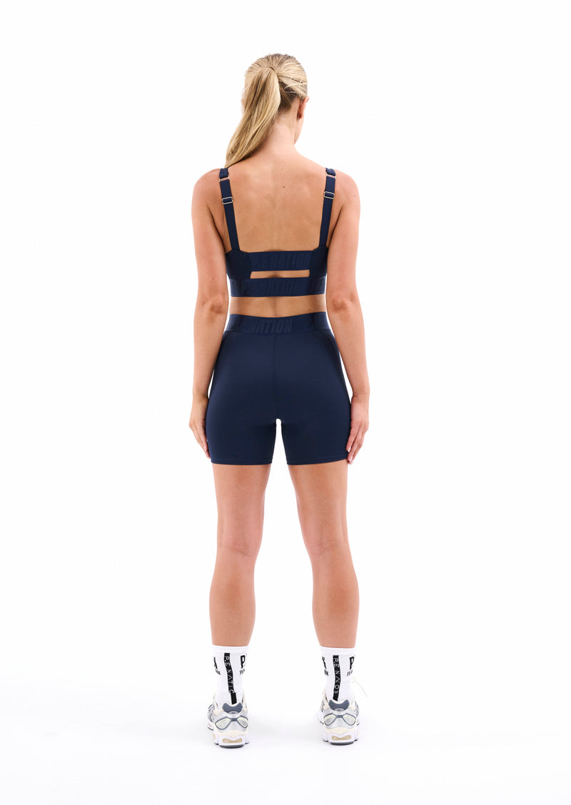 BACKCHECK SPORTS BRA IN DARK NAVY