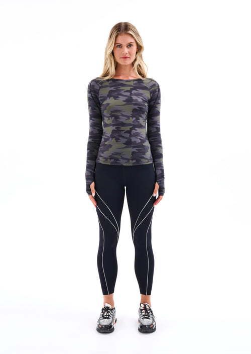 NORTHWOOD LS TOP IN CAMO PRINT DARK