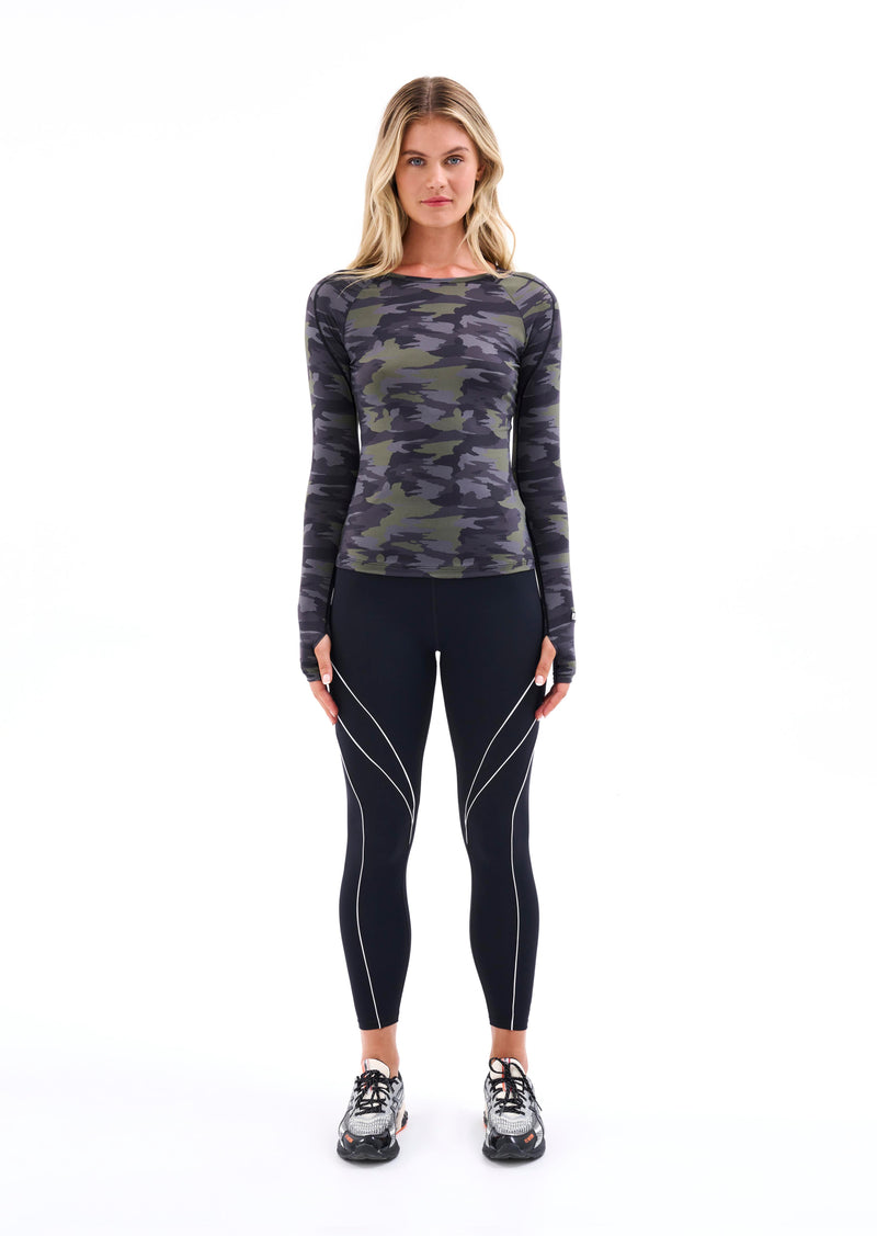 NORTHWOOD LS TOP IN CAMO PRINT DARK