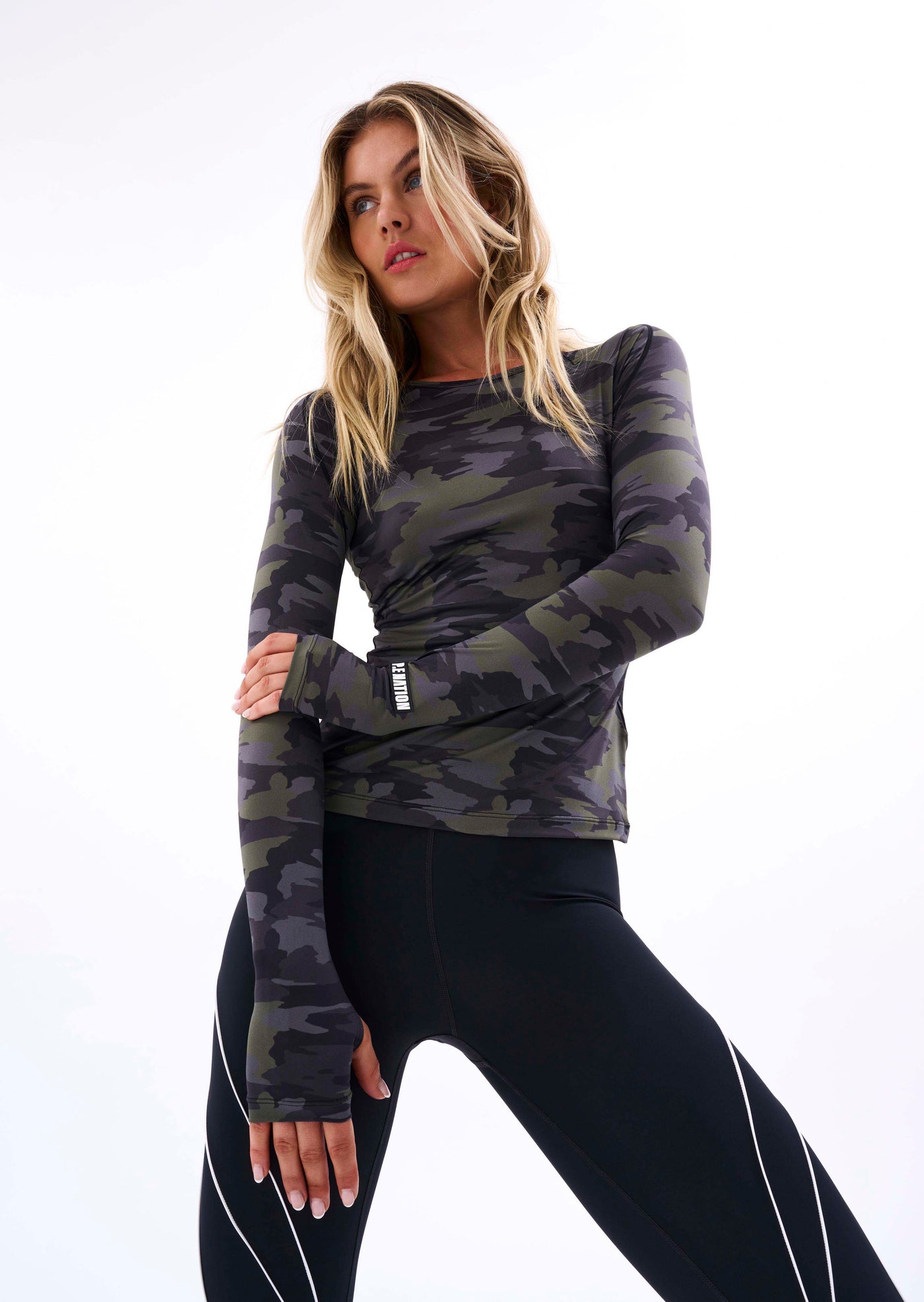 NORTHWOOD LS TOP IN CAMO PRINT DARK