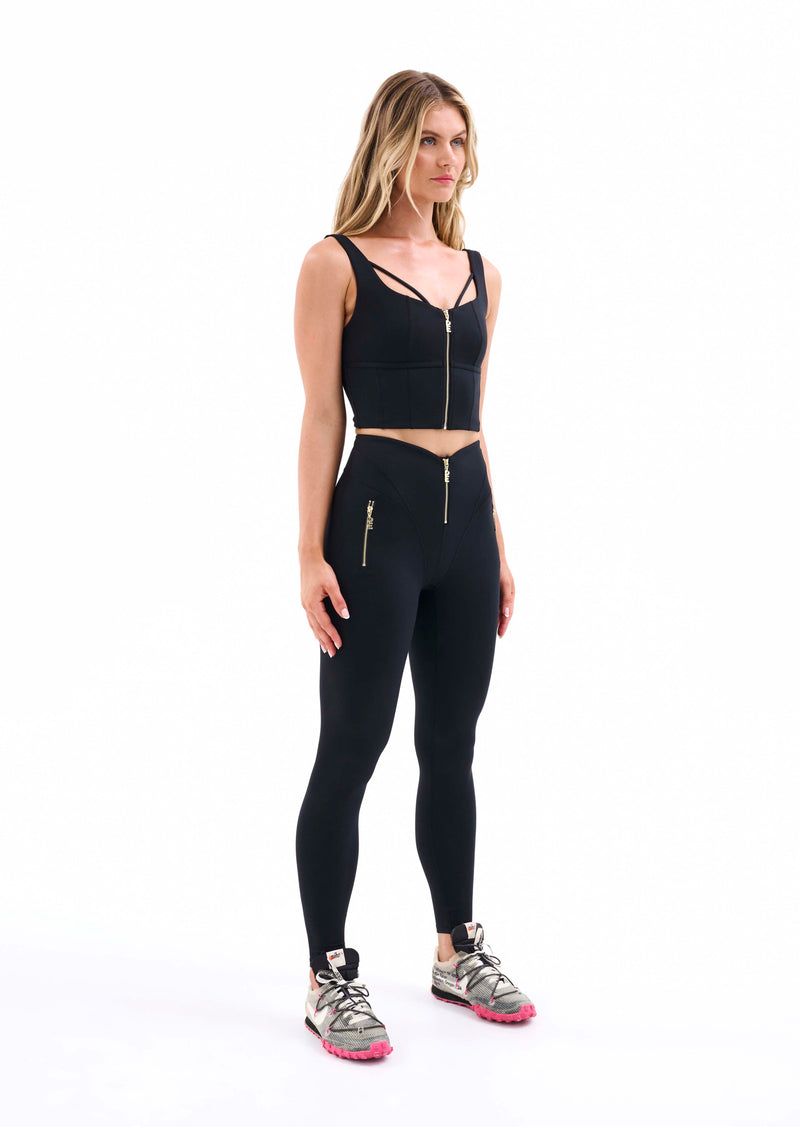 HERMOSA SPORTS BRA IN BLACK