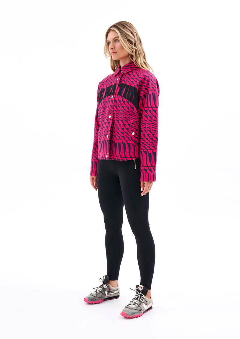 EMPIRE JACKET IN GEOMETRIC PRINT