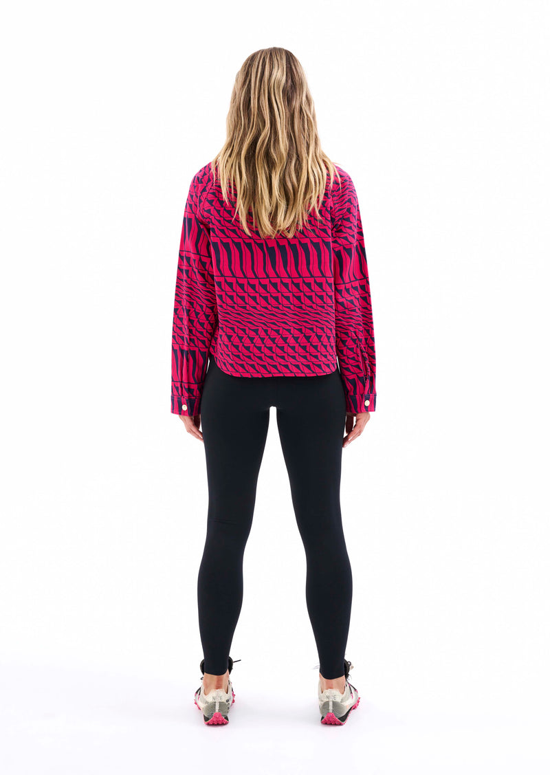 EMPIRE JACKET IN GEOMETRIC PRINT