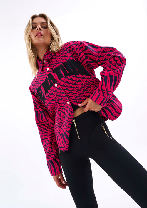 EMPIRE JACKET IN GEOMETRIC PRINT