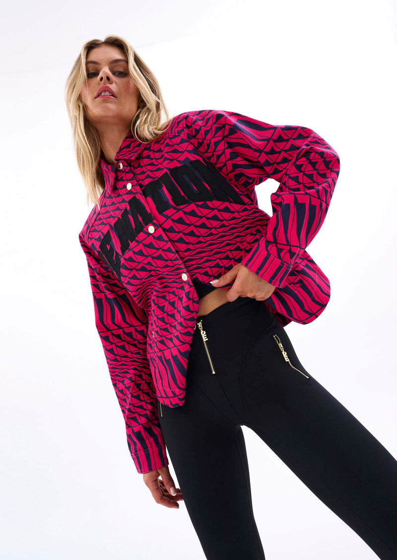 EMPIRE JACKET IN GEOMETRIC PRINT