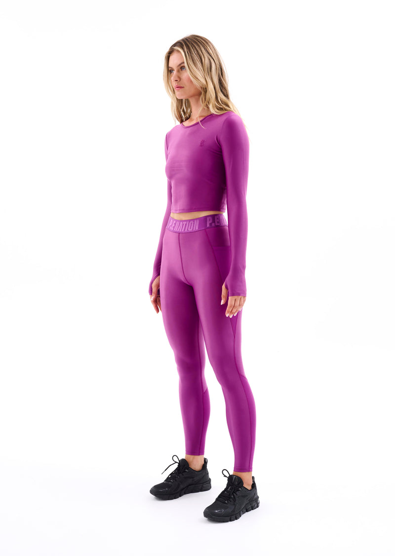 SIDE SWITCH LONG SLEEVE IN HOLLYHOCK