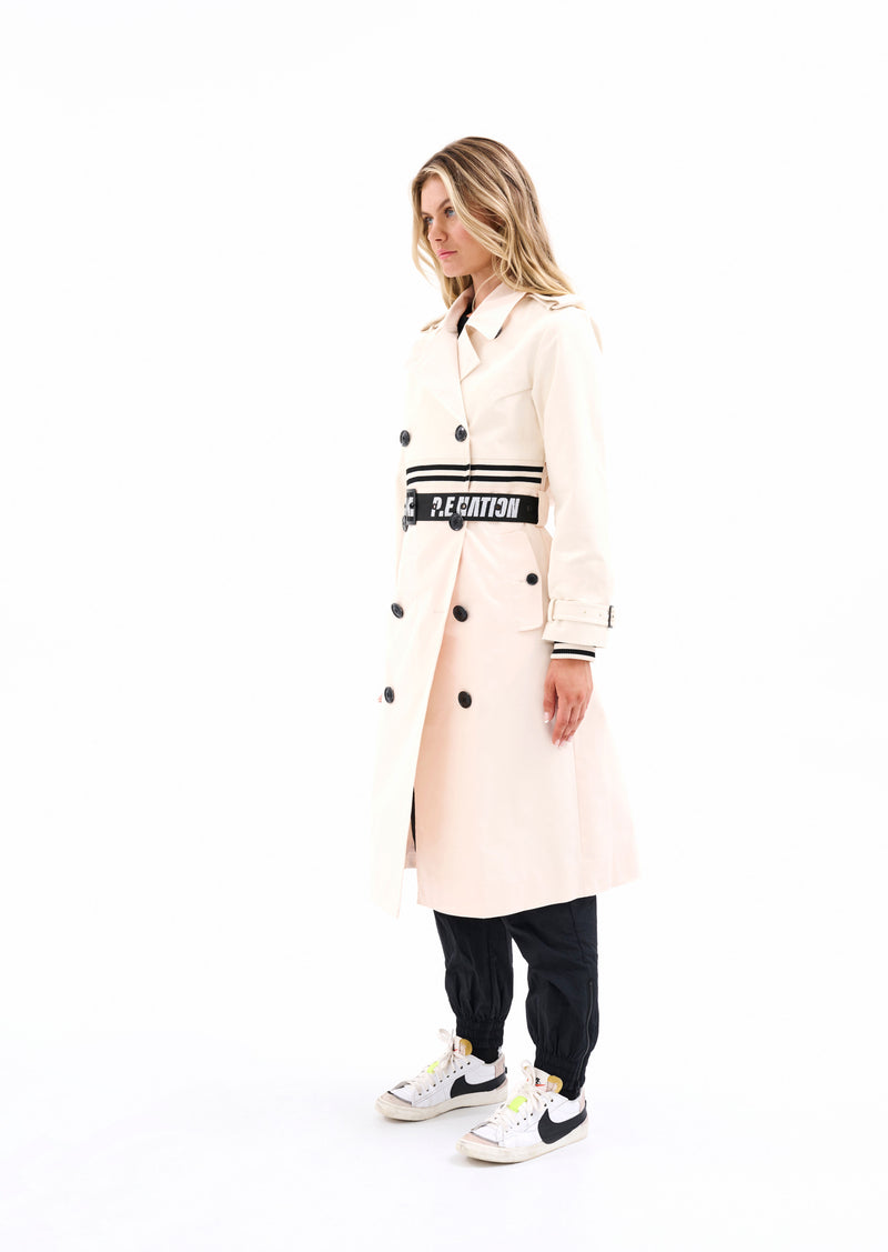 Ivory trench clearance coat womens