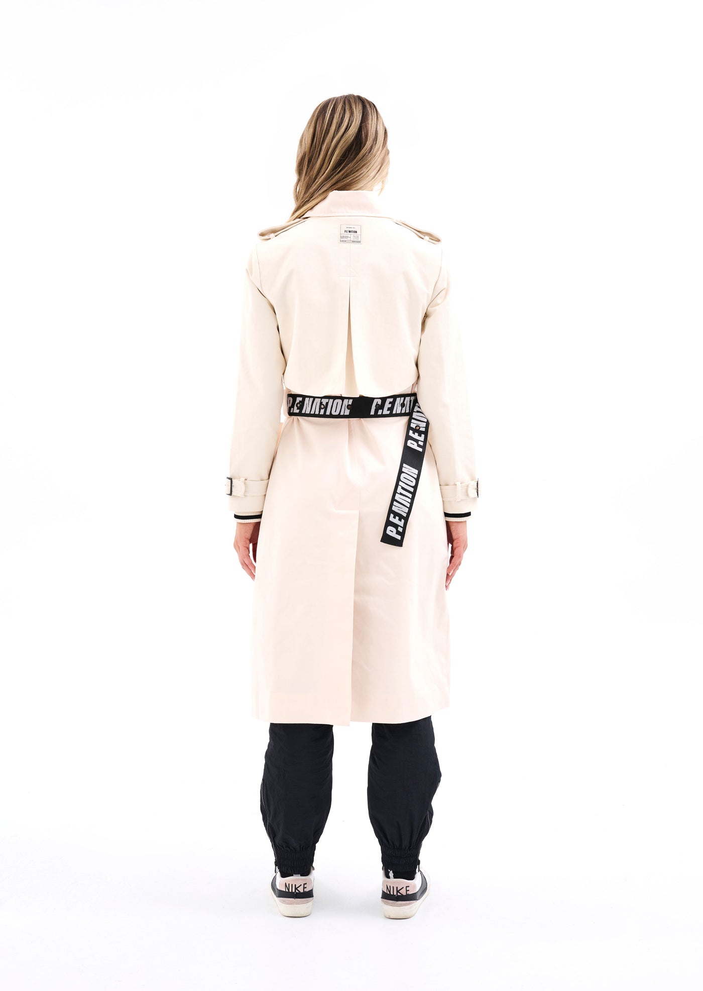 DISTRICT TRENCH COAT IN PEARLED IVORY