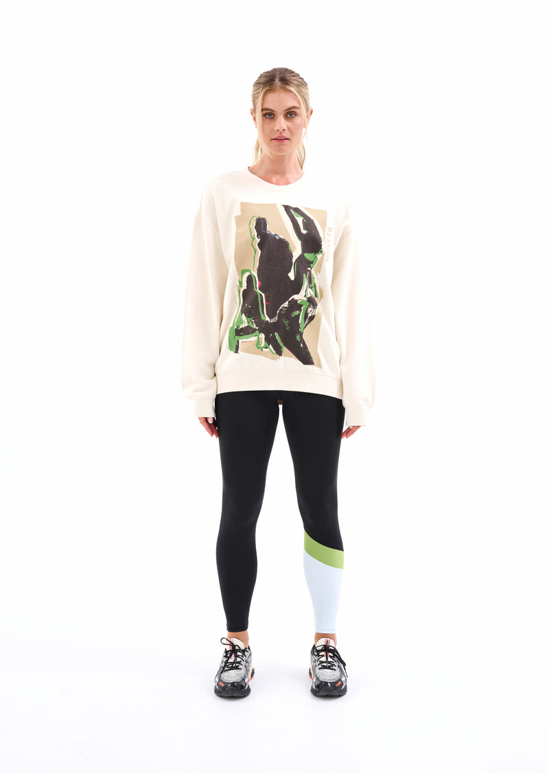 BASE CAMP SWEAT IN PEARLED IVORY