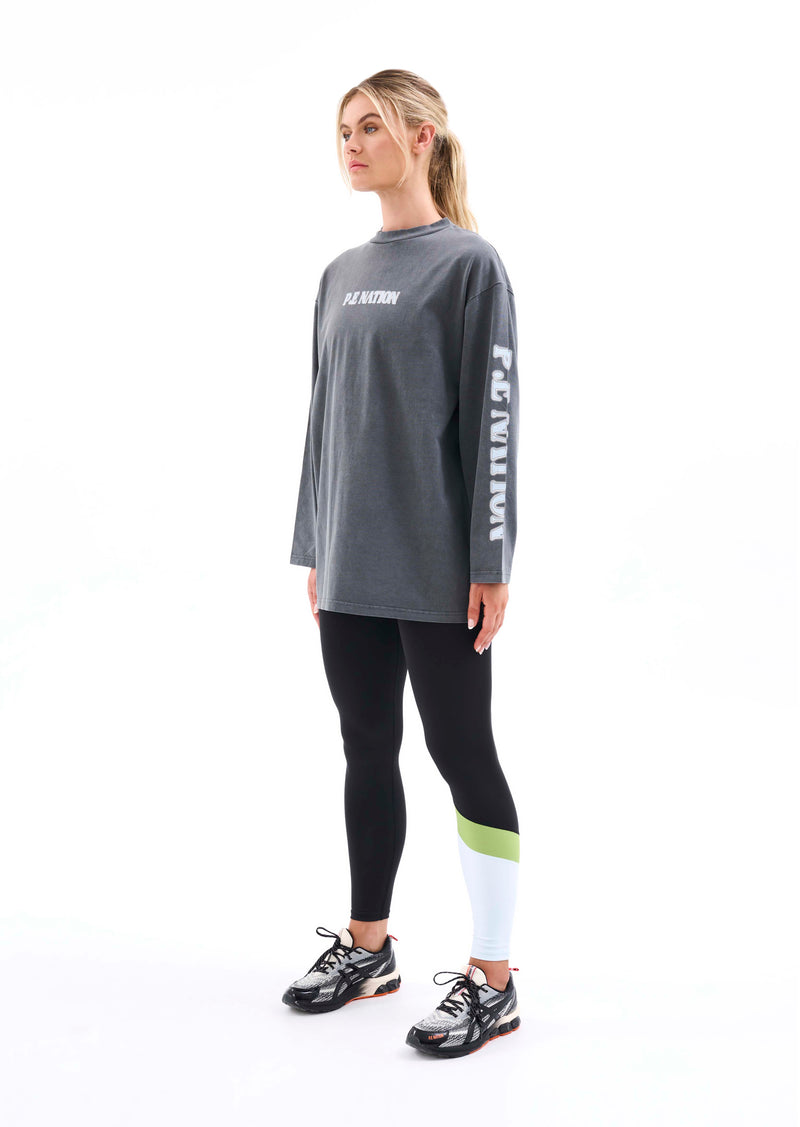 ODYSSEY LS TEE IN DARK SHADOW