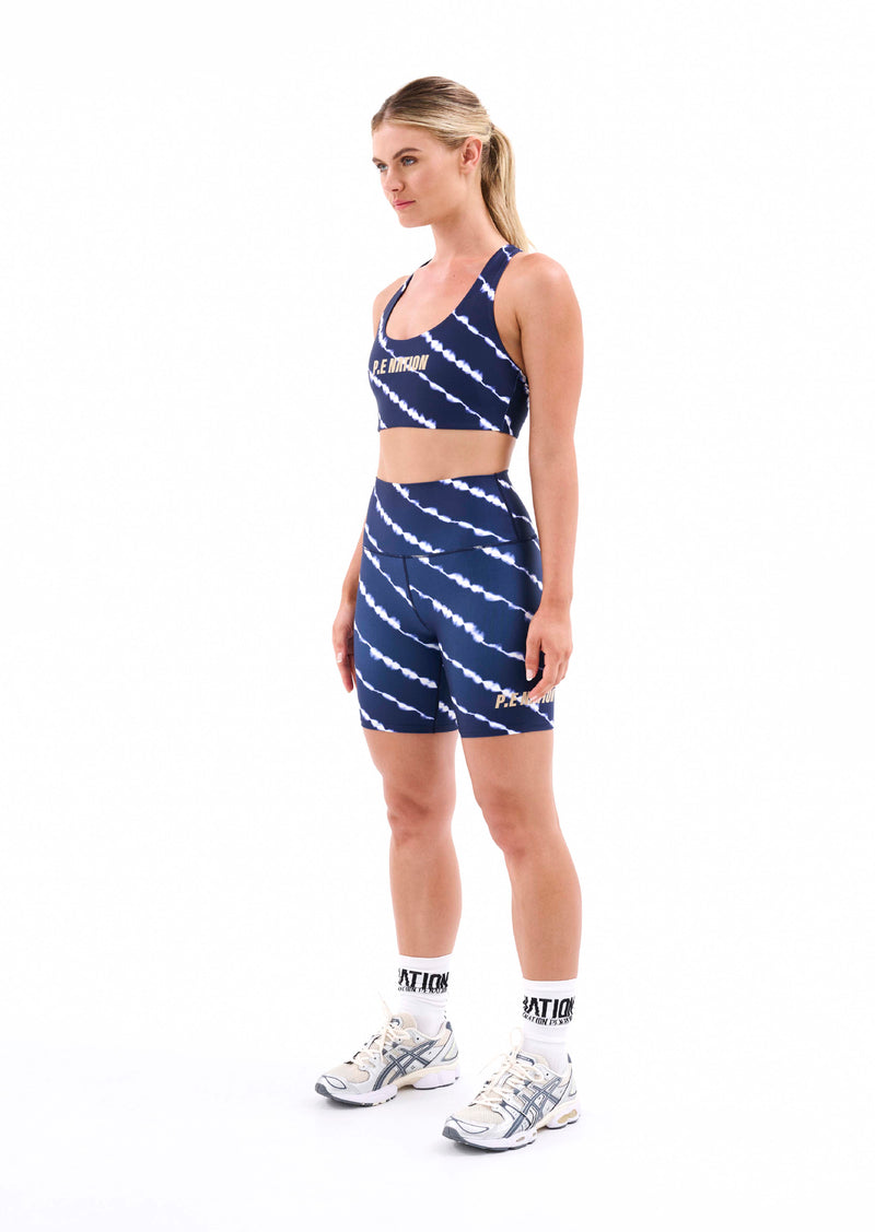 ASCEND SPORTS BRA IN TIE DYE PRINT