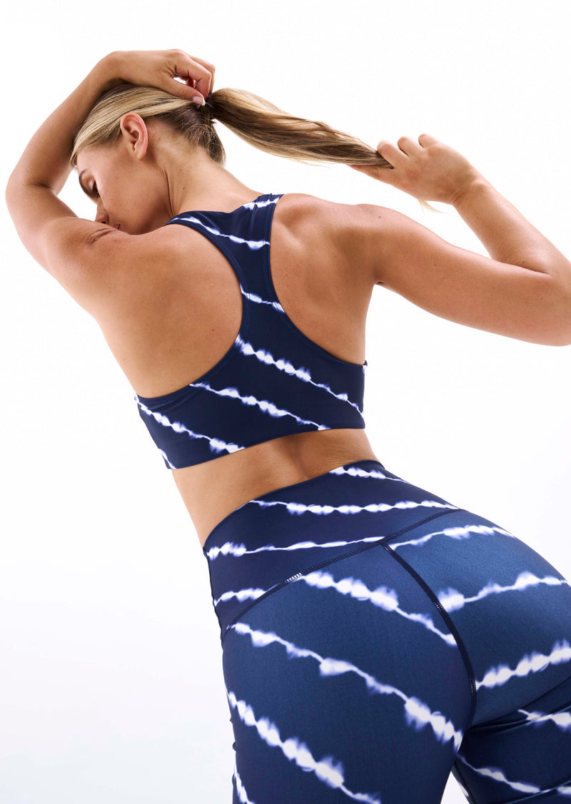 ASCEND SPORTS BRA IN TIE DYE PRINT