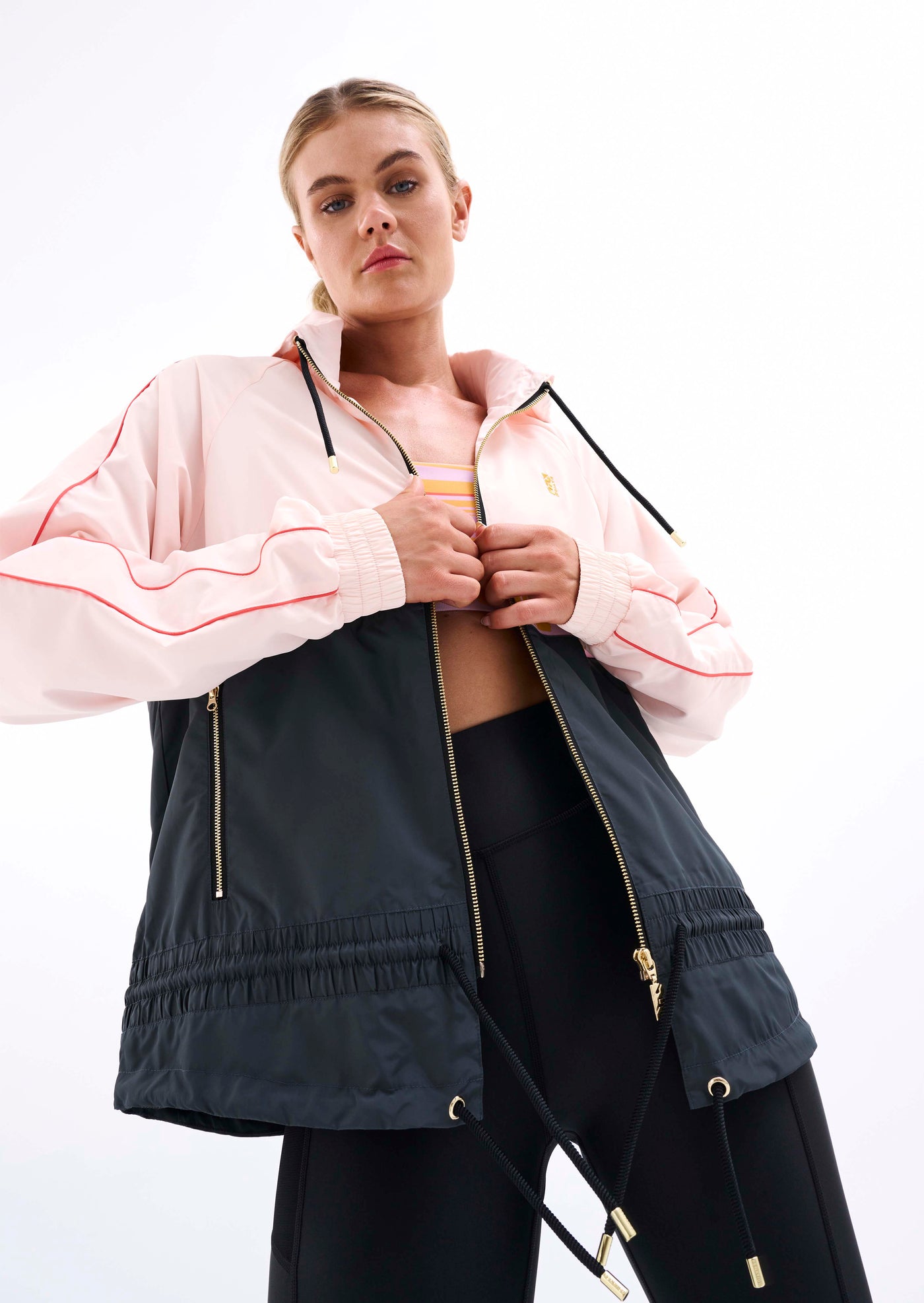 Man down jacket 2024 in pop peach