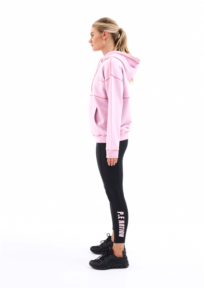 BLOCK SOLO HOODIE IN FRAGRANT LILAC