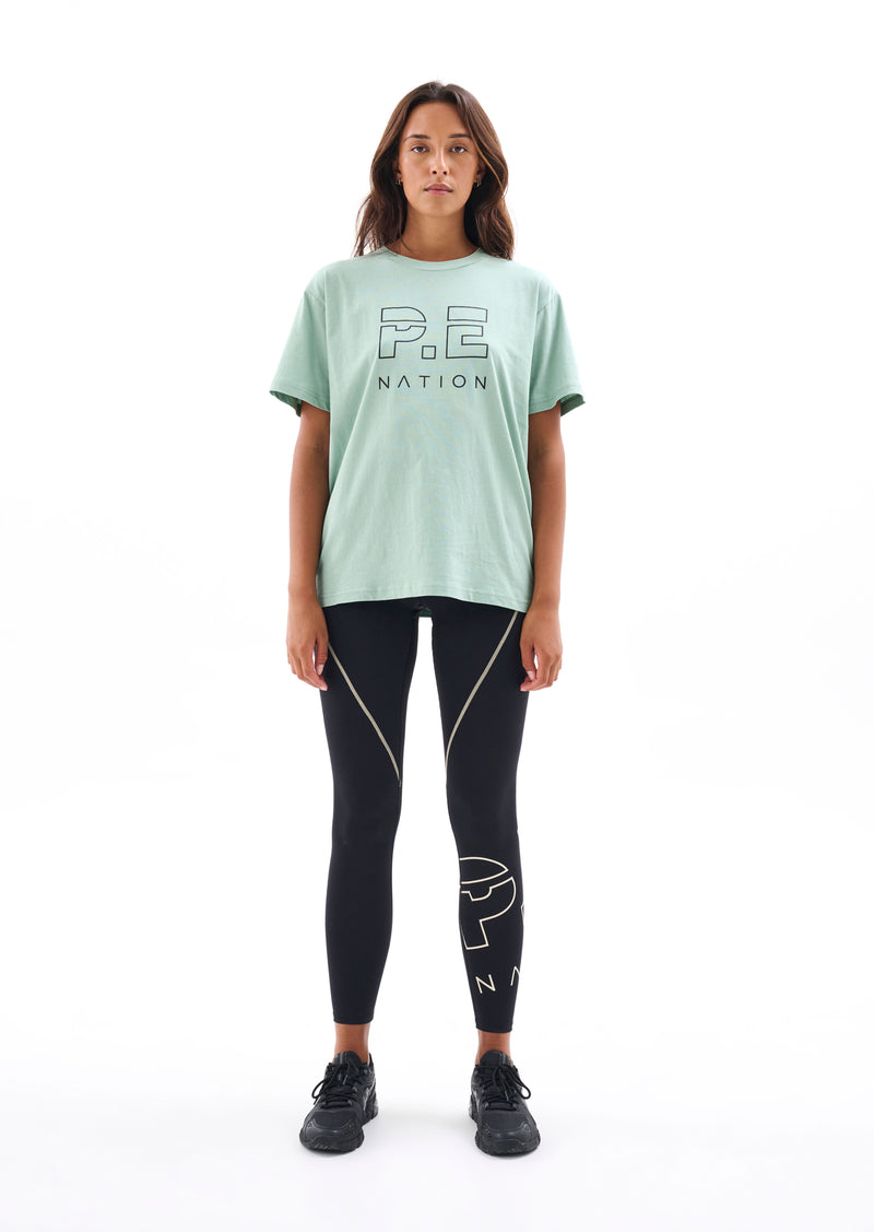 HEADS UP TEE IN ICEBERG GREEN