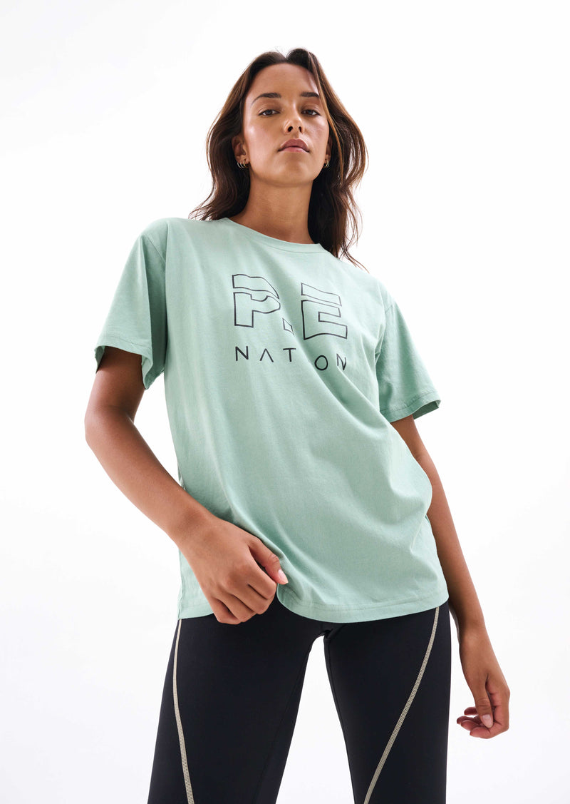 HEADS UP TEE IN ICEBERG GREEN