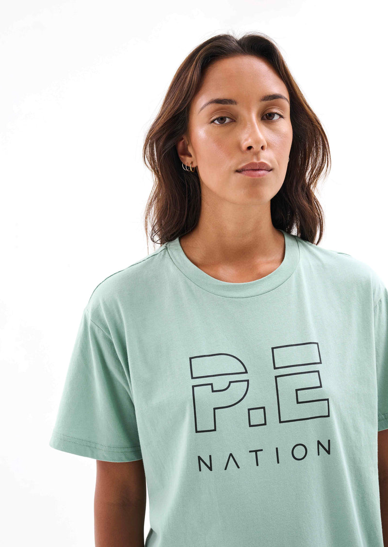 HEADS UP TEE IN ICEBERG GREEN