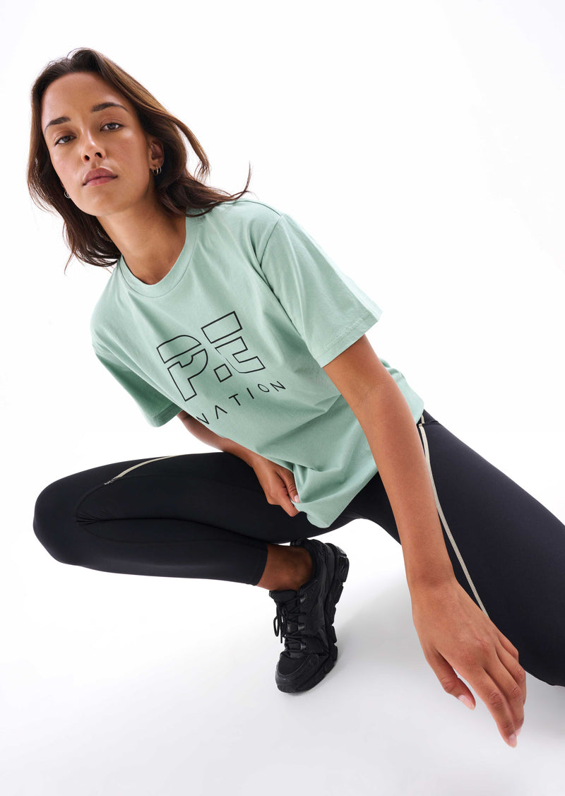 HEADS UP TEE IN ICEBERG GREEN