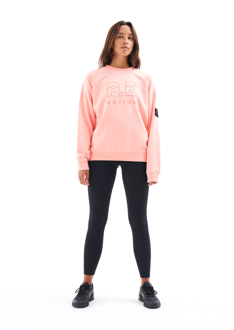 HEADS UP SWEAT IN SALMON