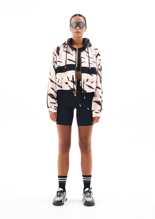 MAN DOWN JACKET IN ANIMAL PRINT