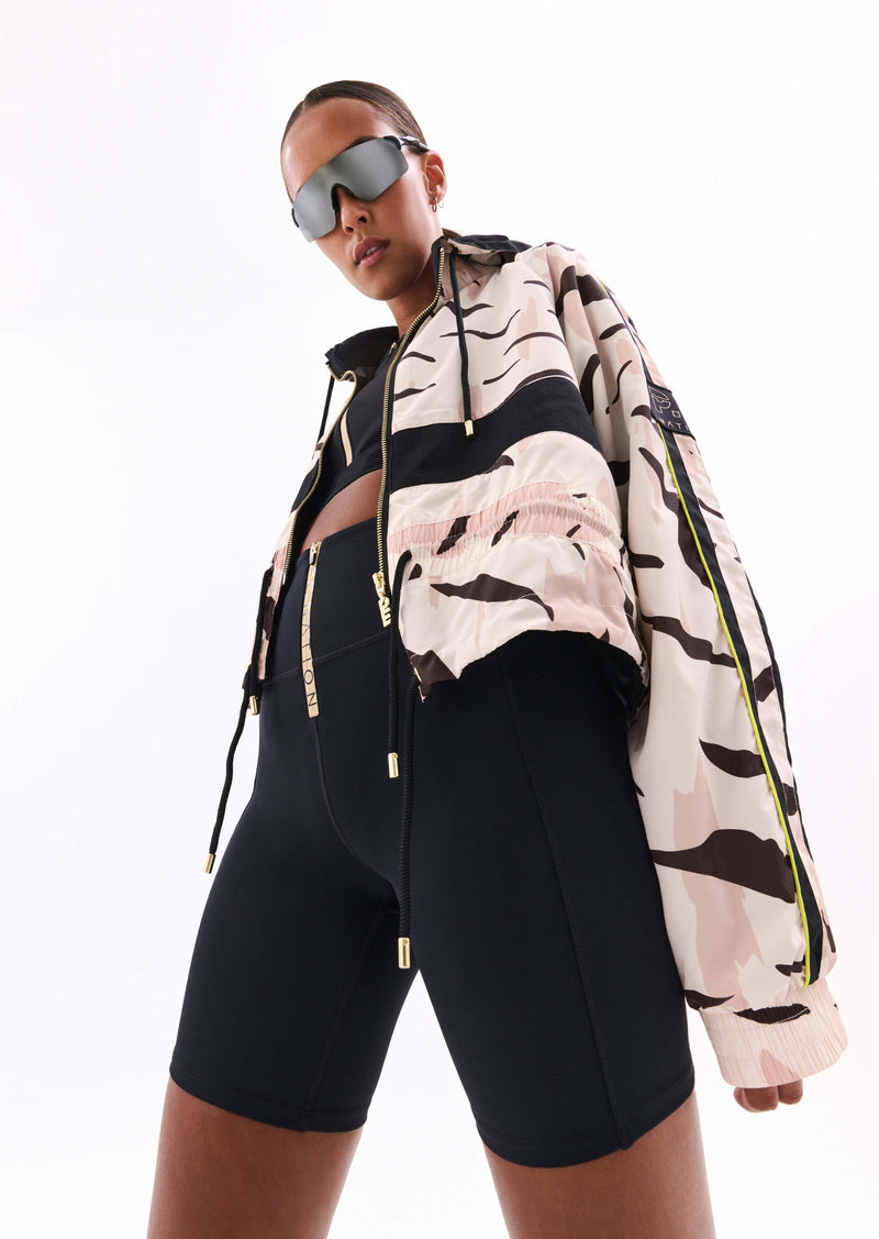MAN DOWN JACKET IN ANIMAL PRINT