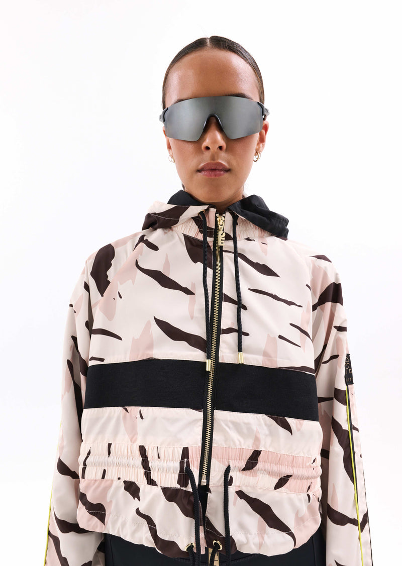 MAN DOWN JACKET IN ANIMAL PRINT