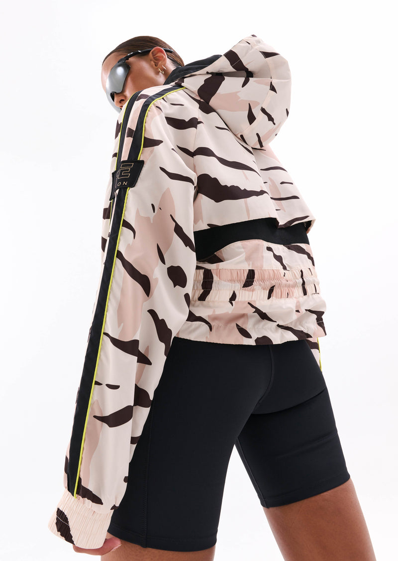 MAN DOWN JACKET IN ANIMAL PRINT