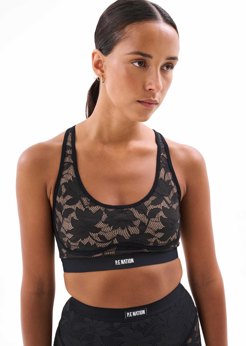 HIGH LINE SPORTS BRA IN BLACK