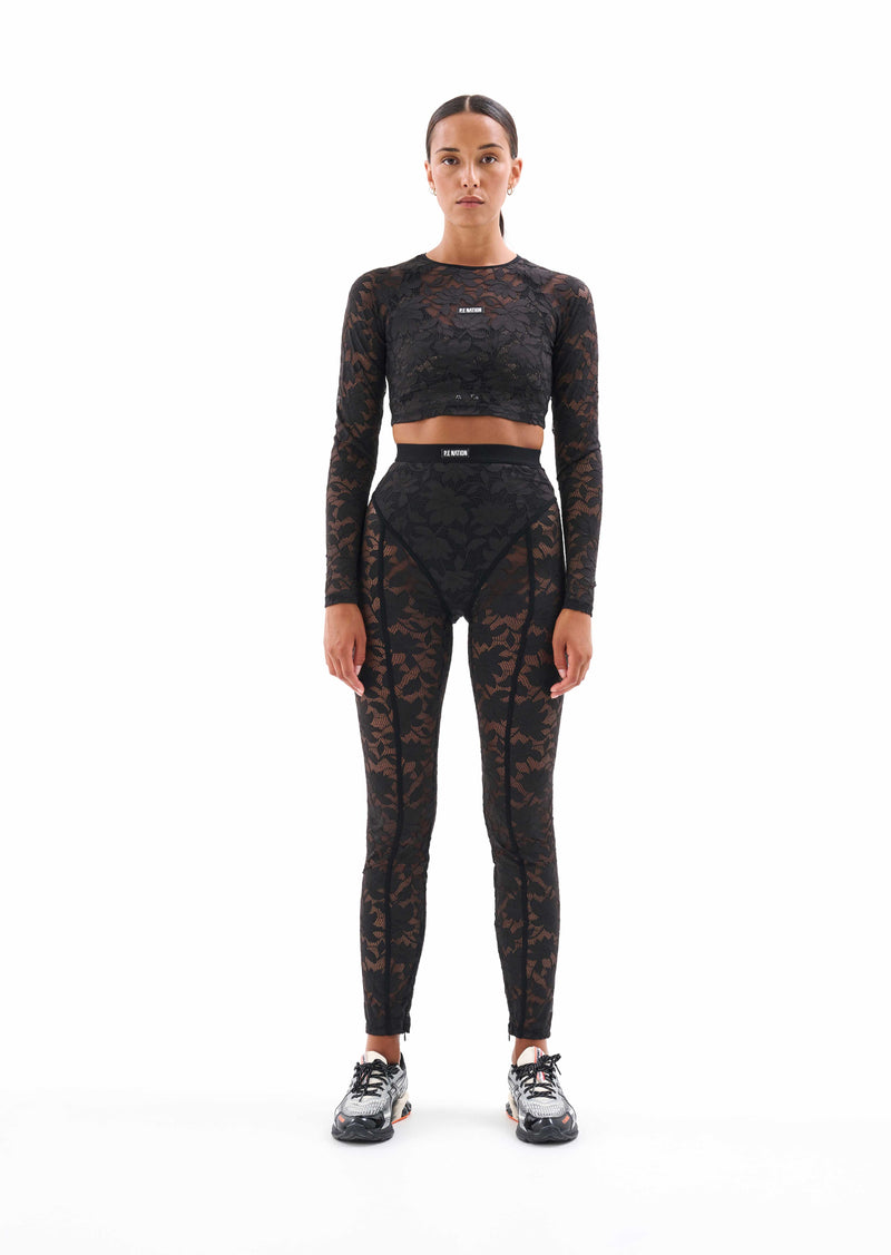 LEADING SCORE LS TOP IN BLACK