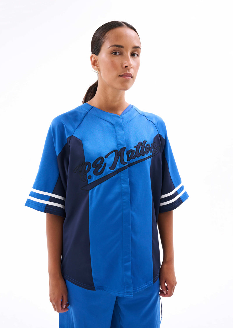 BASERUNNER TEE IN CLASSIC BLUE