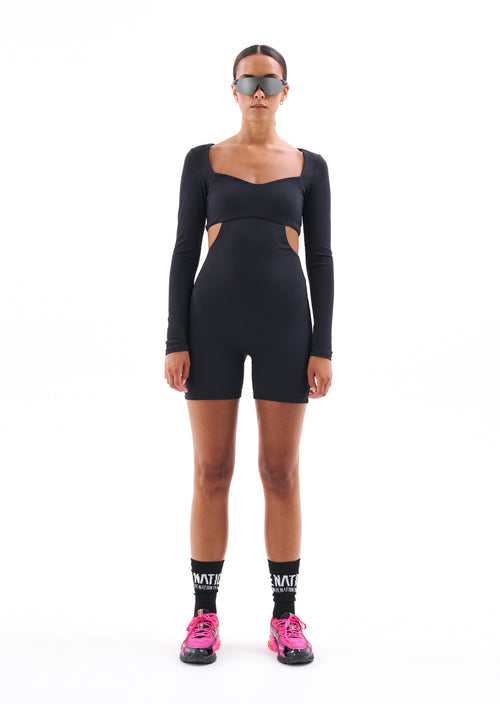 FINAL FOUR UNITARD IN BLACK